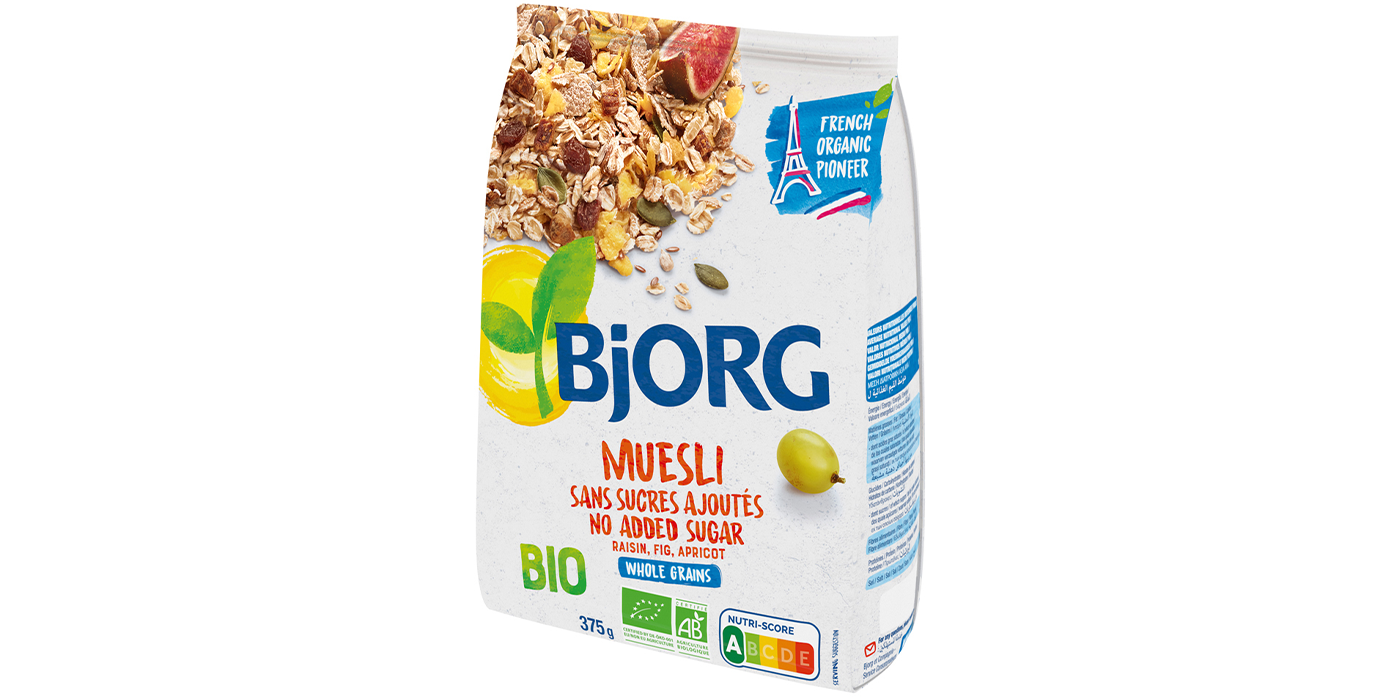 Organic muesli with no added sugar