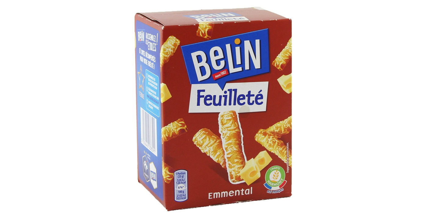 Biscuits apéritifs Belin rolls ail parmesan - 150g